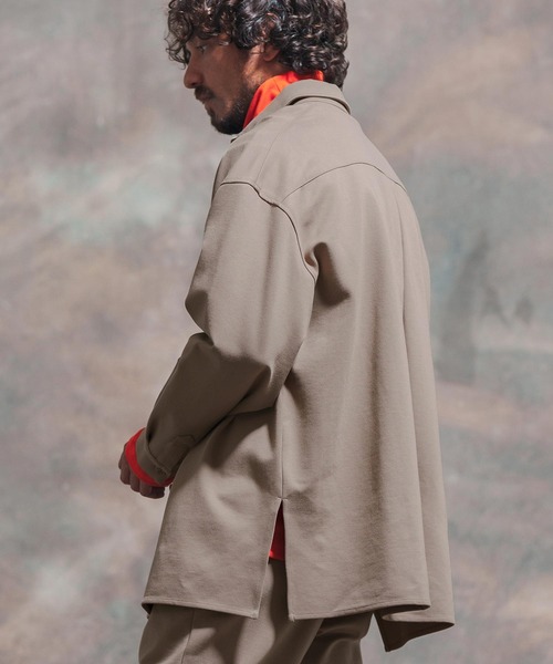 「Jih Nunc」 長袖シャツ M ベージュ メンズ_画像3