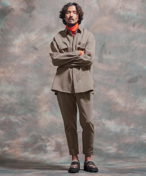 「Jih Nunc」 長袖シャツ M ベージュ メンズ_画像5