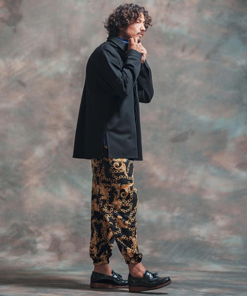 「Jih Nunc」 長袖シャツ M ベージュ メンズ_画像9
