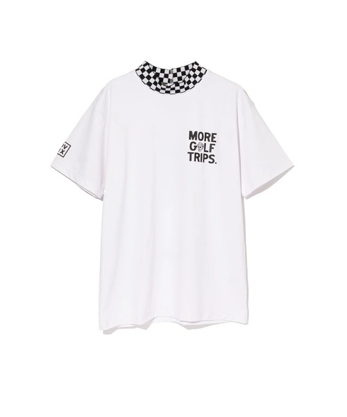 DEVEREUX GOLF tシャツ More Tripチェッカーリブモック メンズ