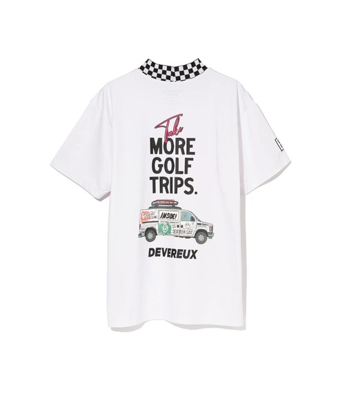 DEVEREUXGOLF MORE TRIPチェッカーリブモックTEE XL DEVEREUX GOLF】《MEN'S》More TripチェッカーリブモックTEE (BLACK