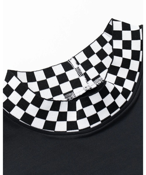 DEVEREUX GOLF tシャツ More Tripチェッカーリブモック メンズ