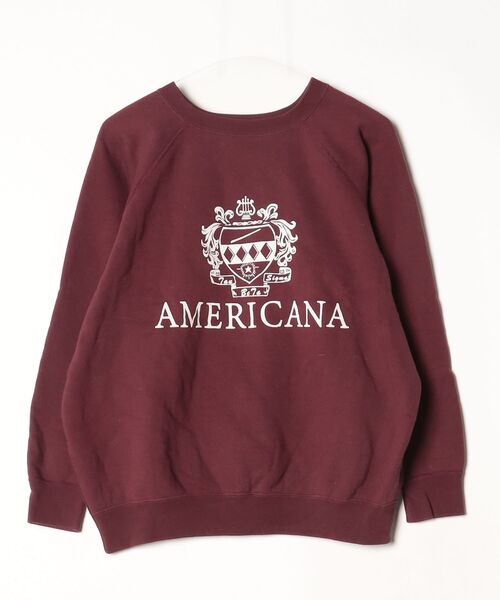 AMERICANA（アメリカーナ） スウェットカットソー FREE レッド