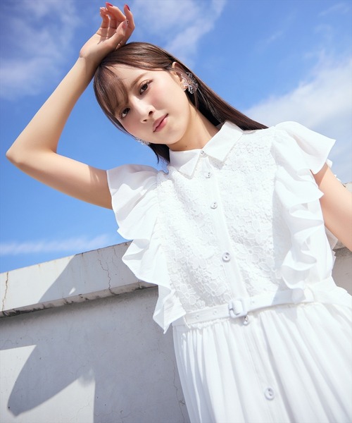 AND COUTURE(アンドクチュール) ワンピース レースフリルシャツ AND COUTURE(アンドクチュール) ワンピース レースフリルシャツ