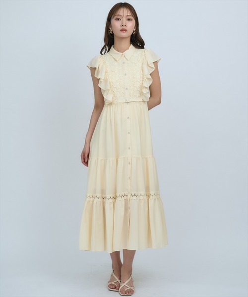 AND COUTURE（アンドクチュール） ワンピース レースフリルシャツ