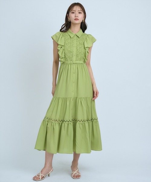 AND COUTURE（アンドクチュール） ワンピース レースフリルシャツ