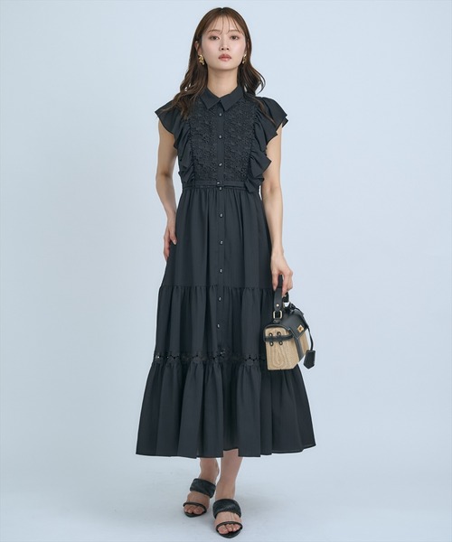 AND COUTURE（アンドクチュール） ワンピース レースフリルシャツ