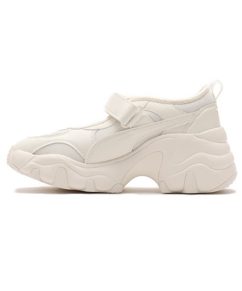 「PUMA」 ローカットスニーカー 24cm ブラック レディース_画像6