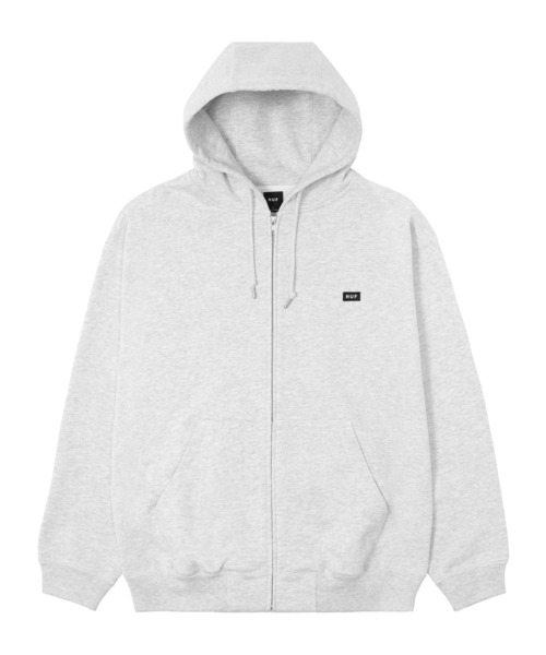 HUF（ハフ） ジップアップパーカー X-LARGE アッシュグレー メンズ
