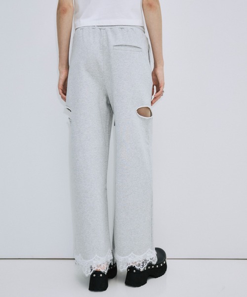 ワイドパンツ スウェットパンツ ジャージ SLIT SWEAT PANTS 2/スリットスウェットパンツ2 レディースの画像
