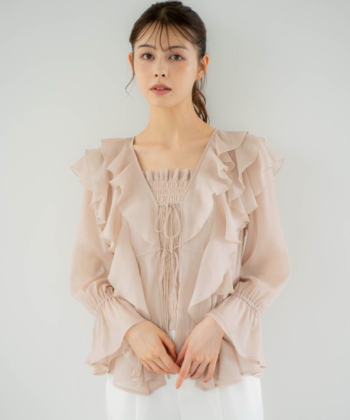 「NOELA」 長袖ブラウス フリー ベージュ レディース_画像4