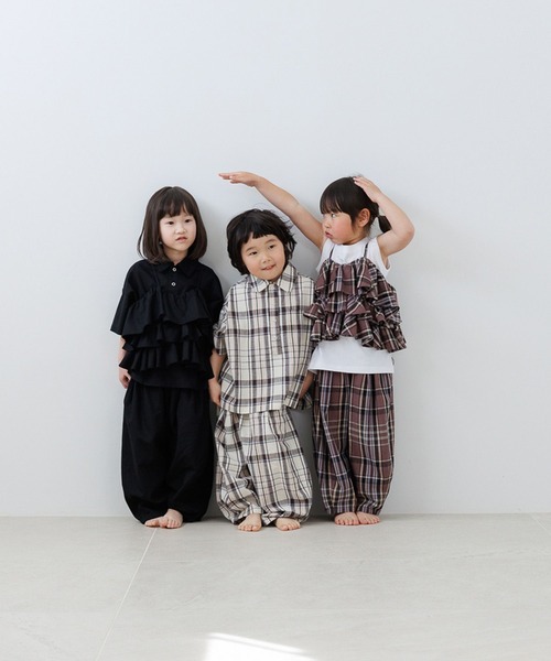 「LOWRYS FARM」 「KIDS」イージーパンツ 150cm ブラウン キッズ_画像2