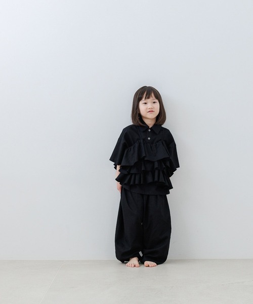 「LOWRYS FARM」 「KIDS」イージーパンツ 150cm ブラウン キッズ_画像3
