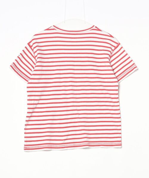 「ORCIVAL」 ボーダー柄半袖Tシャツ 2 レッド レディース_画像2