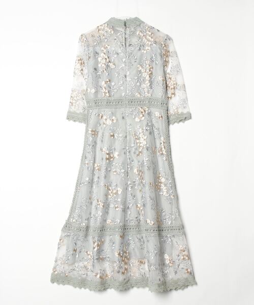 「RUIRUE BOUTIQUE」 7分袖ワンピース L オリーブ レディース_画像2