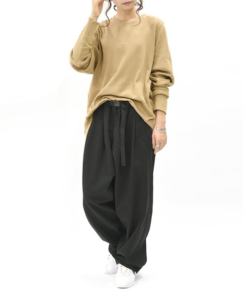 「and it_」 「LARU」イージーパンツ MEDIUM ベージュ レディース_画像4