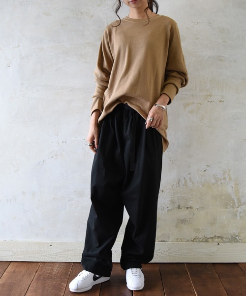 「and it_」 「LARU」イージーパンツ MEDIUM ベージュ レディース_画像9