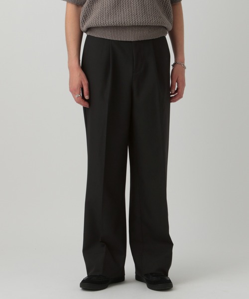 「LURAKU」 スラックス MEDIUM ブラック メンズ_画像5