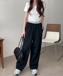 ワイドパンツ スウェットパンツ ジャージ WE...の詳細画像1