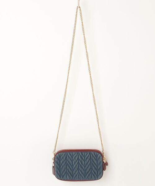 COACH（コーチ） ヘリンボーン柄 キルティング ショルダーバッグ ONE