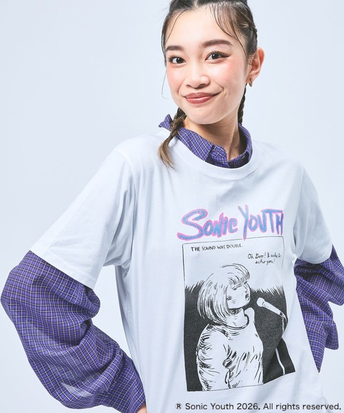 niko and…（ニコアンド） tシャツ 半袖 「SONIC YOUTH / ソニック