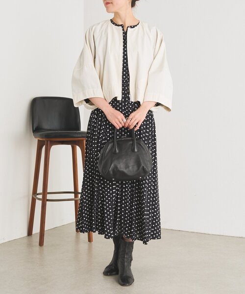 「BEARDSLEY」 長袖ワンピース 0 ブラック レディース_画像5