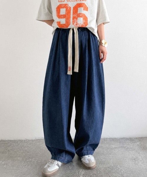 「Java」 デニムパンツ LARGE ブルー レディース_画像4