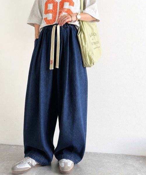 「Java」 デニムパンツ LARGE ブルー レディース_画像6