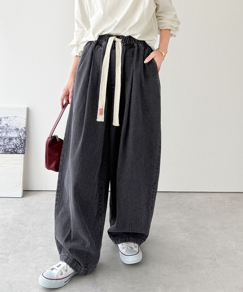 「Java」 デニムパンツ LARGE ブルー レディース_画像8