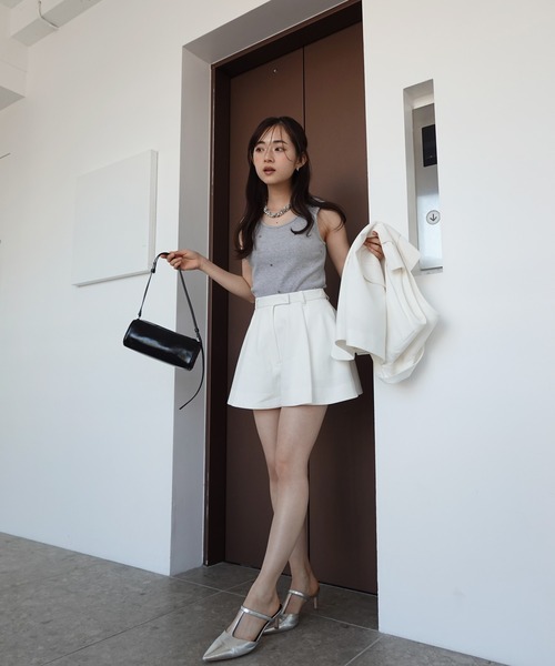 「EIMY ISTOIRE」 ショートパンツ F ホワイト レディース_画像4