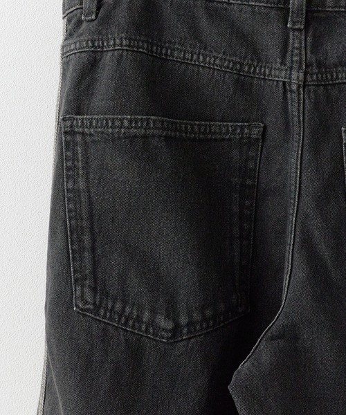 新品  Originals サイドライン ブラックデニム 32 adidas（アディダス） ワイドパンツ ジーンズ ORI SST DENIM TRACK