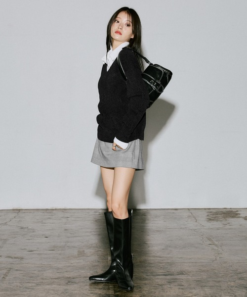 ニット セーター チビモールVネックプルオーバー レディース | PAGEBOY | 10