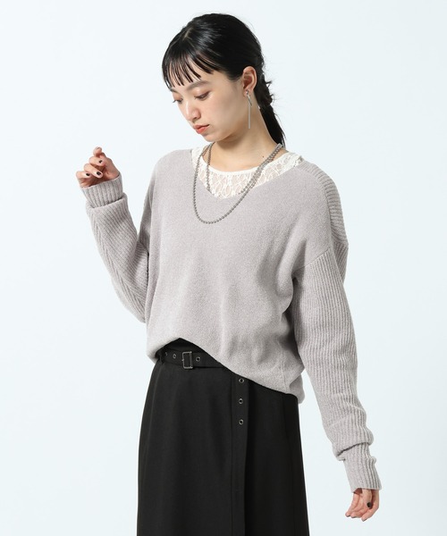 ニット セーター チビモールVネックプルオーバー レディース | PAGEBOY | 14
