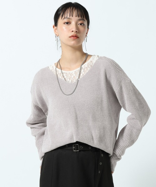 ニット セーター チビモールVネックプルオーバー レディース | PAGEBOY | 12