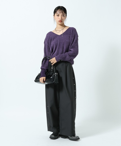 ニット セーター チビモールVネックプルオーバー レディース | PAGEBOY | 22