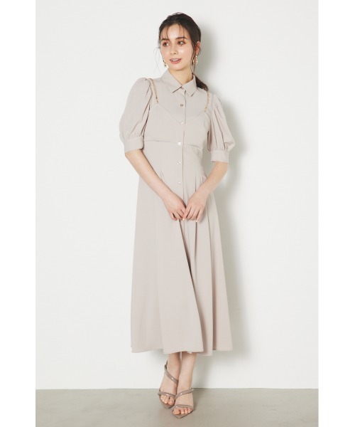 「rienda」 シャツワンピース SMALL ブラック レディース_画像7