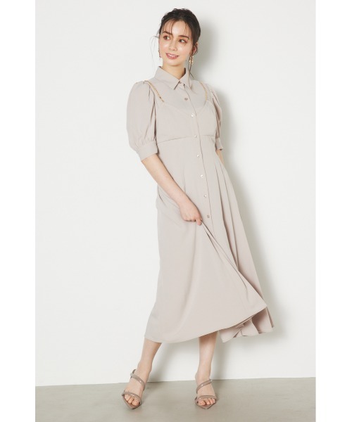 「rienda」 シャツワンピース SMALL ブラック レディース_画像8