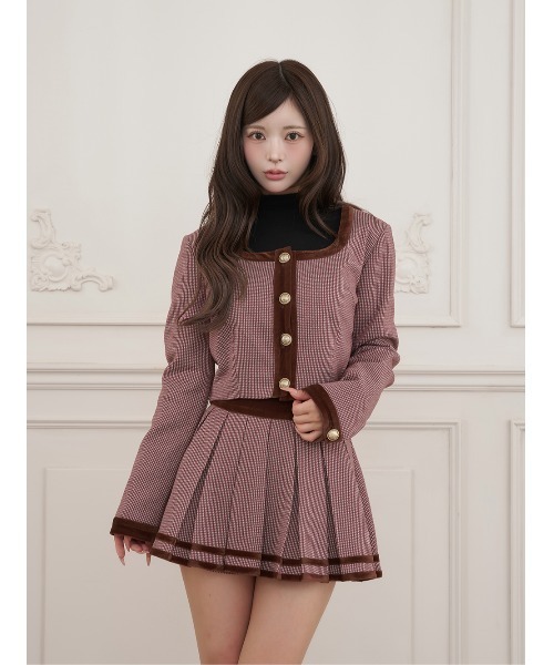 Darich（ダーリッチ） セットアップ チェックベロアトリムセットアップ 