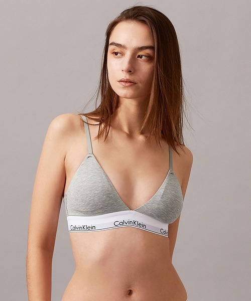 カルバンクライン ライトリーライントライアングルブラ ビキニショーツ M 新品 Icon Cotton ライトリーライントライアングル ブラ（ブラジャー