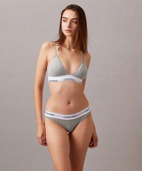 ノンワイヤーブラ ブラジャー Icon Cotton Modal ライトリーライントライアングル ブラの画像