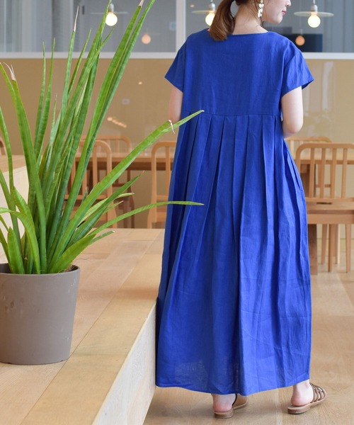 ワンピース Ray Beams 麻 バックタック フレアスリーブ ワンピース Zozotown Paypayモール店 通販 Paypayモール