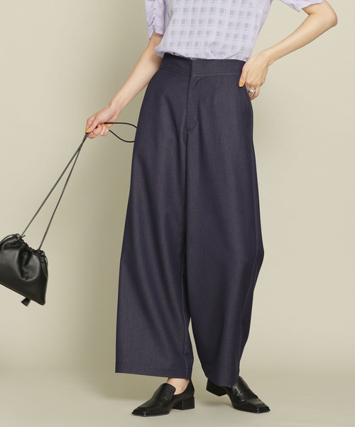 パンツ デニムライクハイウエストワイドパンツ Zozotown Paypayモール店 通販 Paypayモール