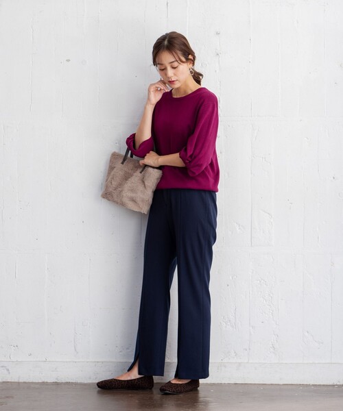 any FAM パンツ 「福田麻琴さんコラボ」ちょ美っとフレアパンツ