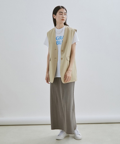 ADAM ET ROPE ノーカラー　ジレ ADAM ET ROPE'｜【Chambrer】ノーカラー ジャケット