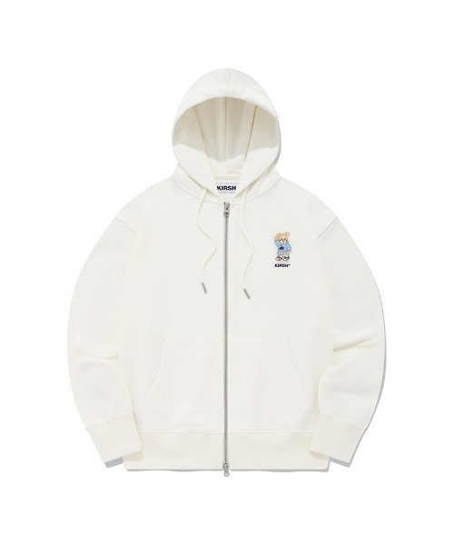 ◆KIRSH◆ WITTY BUNNY WAPPEN HOODIE ZIP UP 男女兼用 韓国発 パーカー KIRSH WITTY BUNNY WAPPEN HOODIE ZIP UP/キルシーウィ