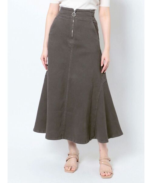 スカート moon JOSE MOON スカート CRUMPLED SLIT SKIRT/クランプルスリット