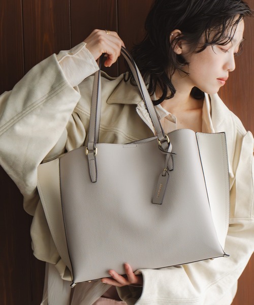 ✨美品✨コーチ COACH 3層トートバッグ A4対応 ゴールド金具 ベージュ ✨美品✨コーチ COACH 3層トートバッグ A4対応 ベージュ ゴールド金具