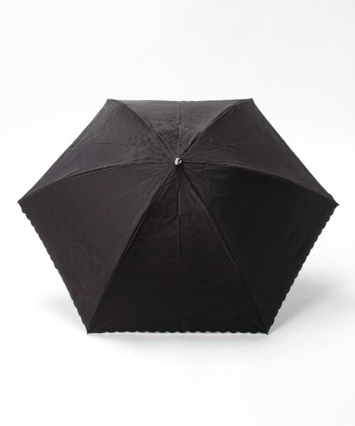 ★新品★ランバンコレクション　晴雨兼用折りたたみ日傘　遮光　遮熱　レース刺繍　黒 LANVIN COLLECTION 日傘 折りたたみ傘 折り畳み 晴雨兼用折りたたみ