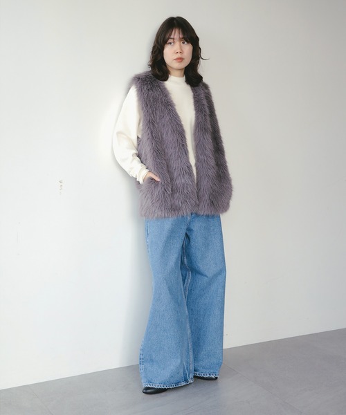 B：MING by BEAMS（ビーミング by ビームス） ベスト ジレ フェイク