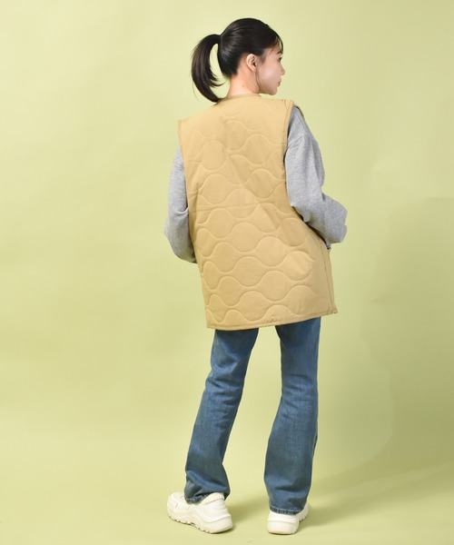 ダークグレー ジッパーベスト Fサイズ 秋の始まりに取り入れたい🍂】ファーベスト | 京都ポルタ